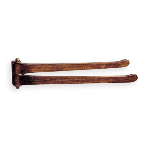 Swivel Towel Bar, StilHaus M14, 16 Inch Walnut Wood Swivel Double Towel Bar M14